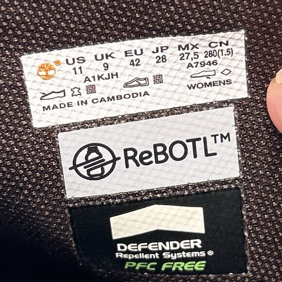 Timberland Women’s 11 9” Tall Wheat Nubuck Leather Heel Booties Tillston DISPLAY - Picture 2 of 15